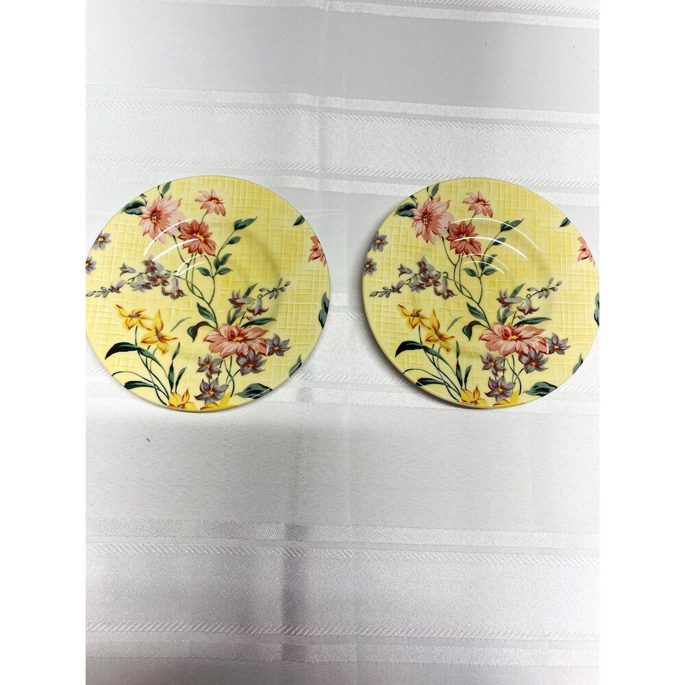 Lenox European Garden Collection Perennial Garden Floral Plates – Set of 2 –6in